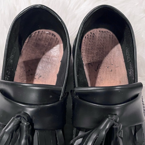 DR. MARTEN Adrian Leather Black Tassel Oxford Slip On Loafers - Womens 8 - Picture 10 of 13